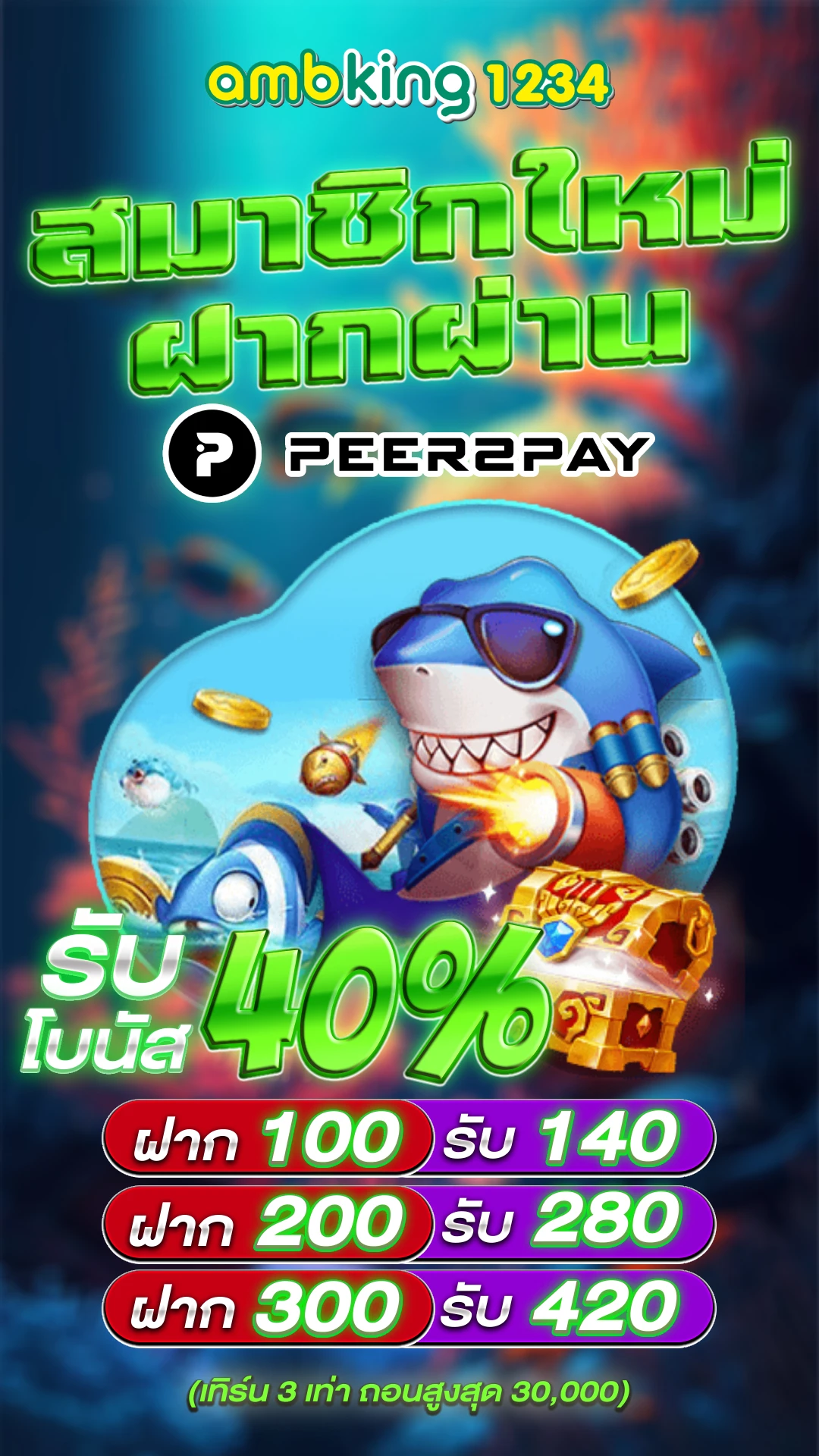 สล็อตฝากถอนผ่านทรูวอเลท - แบนเนอร์โปรโมชั่น